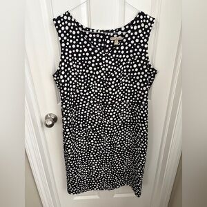 Maya Brooke Polka Dot Shift A line Tailored Dress